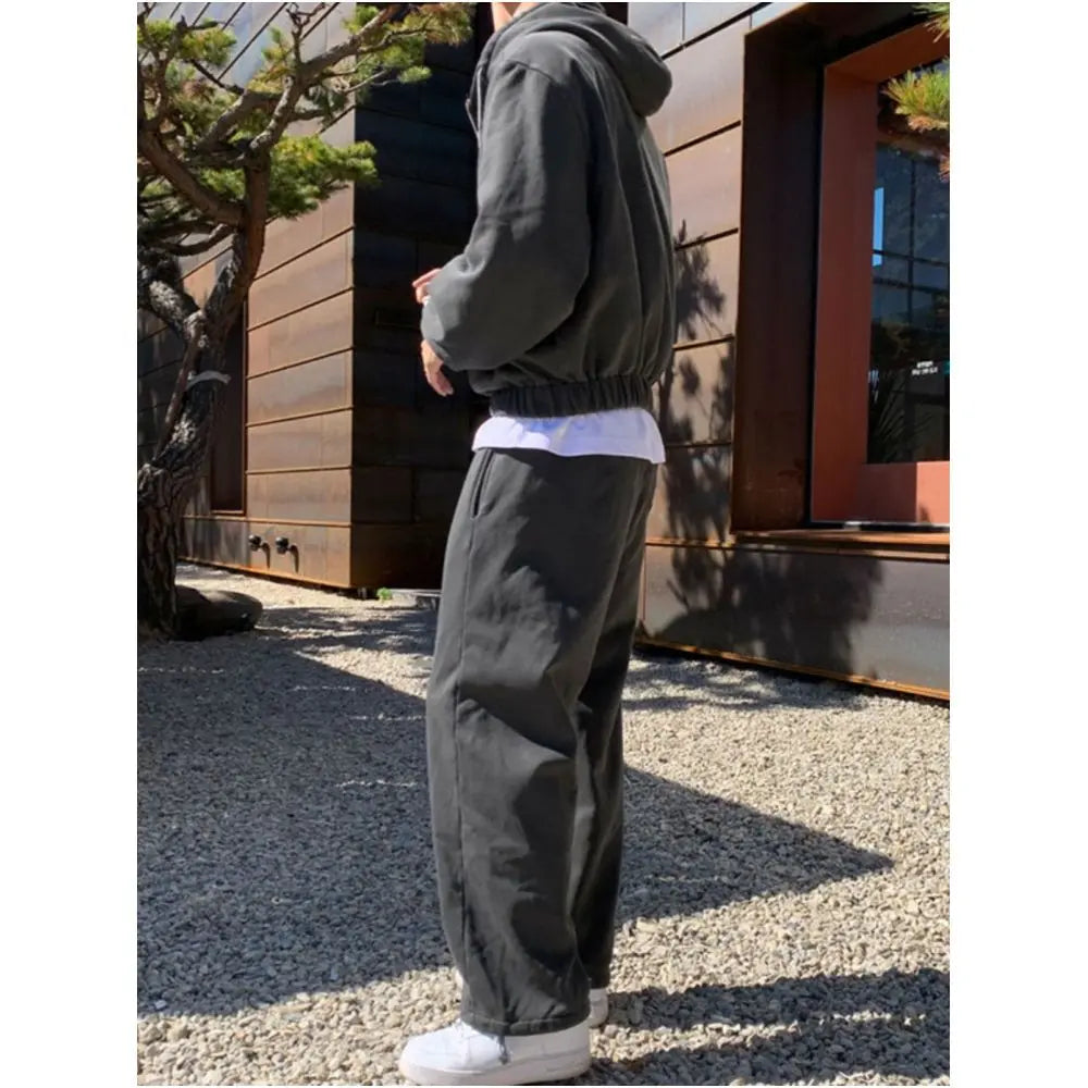 RELAXED HOODED SWEAT SET image 4