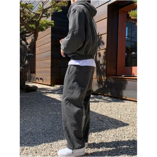 RELAXED HOODED SWEAT SET image 4