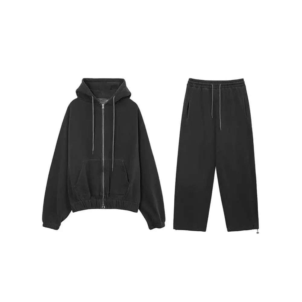 RELAXED HOODED SWEAT SET image 5