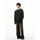 RETRO CHARACTER PRINT LOOSE LONG SLEEVE T SHIRT image 3
