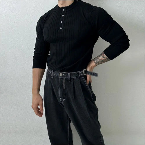 SLIM FIT KNITTED BASE LAYER TOP image 4