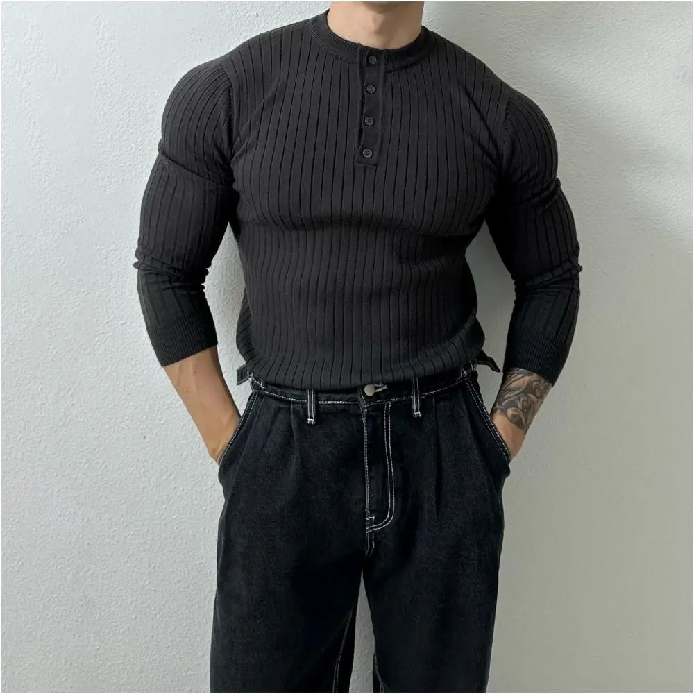 SLIM FIT KNITTED BASE LAYER TOP