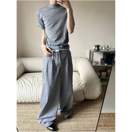 PLEATED PLAID STRAIGHT LEG WIDE FIT TROUSERS image 2