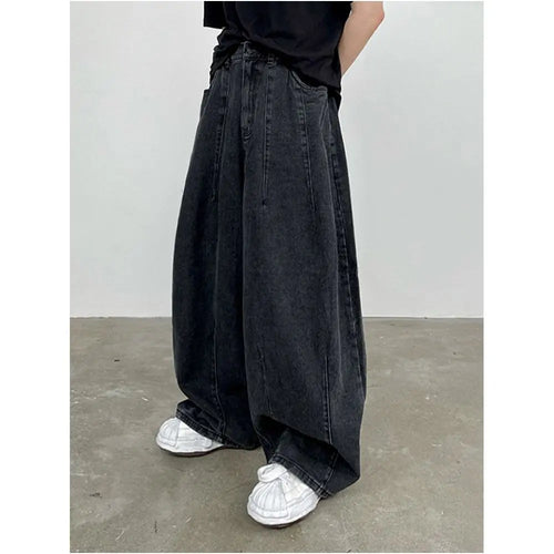 RETRO WASHED WIDE LEG JEANS image 0