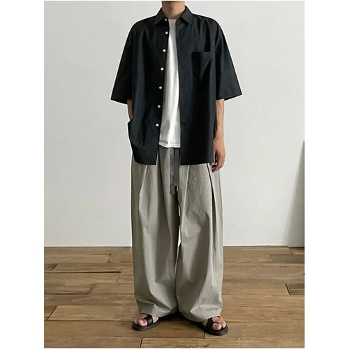 MEN S COTTON AND LINEN SHORT SLEEVED SHIRT image 3