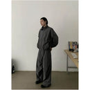 LOOSE FITTING WIDE LEG CASUAL FUNCTIONAL SPORTS PANTS image 4