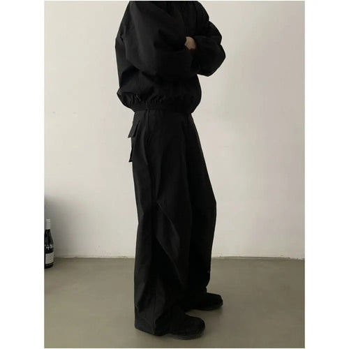 LOOSE FITTING WIDE LEG CASUAL FUNCTIONAL SPORTS PANTS URBANCLANS