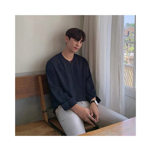 LOOSE FIT LONG SLEEVE LINEN SHIRT image 1