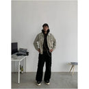 RETRO LOOSE STRAIGHT LEG PARATROOPER PANTS image 4