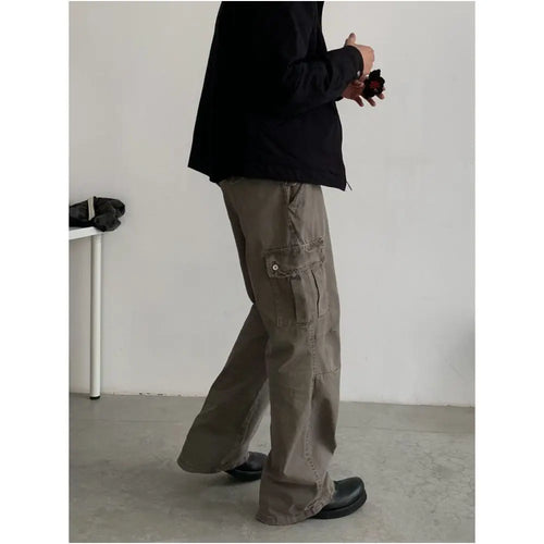 RETRO LOOSE STRAIGHT LEG PARATROOPER PANTS URBANCLANS