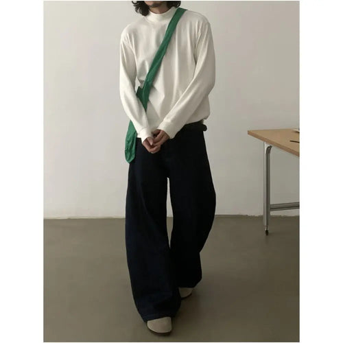 RETRO RAW DENIM CURVED LEG JEANS image 2