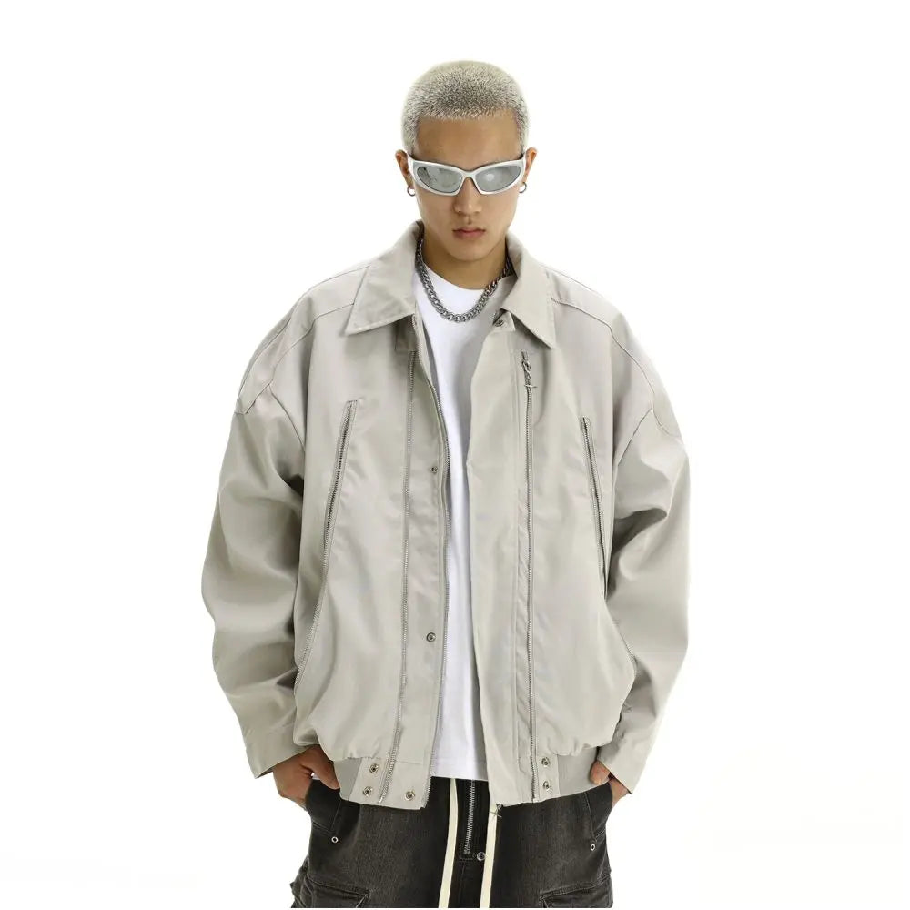 RETRO LOOSE FIT CASUAL WORKWEAR JACKET 无品牌/无注册商标