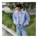 STRIPED CROPPED SHIRT JACKET Mrcyc