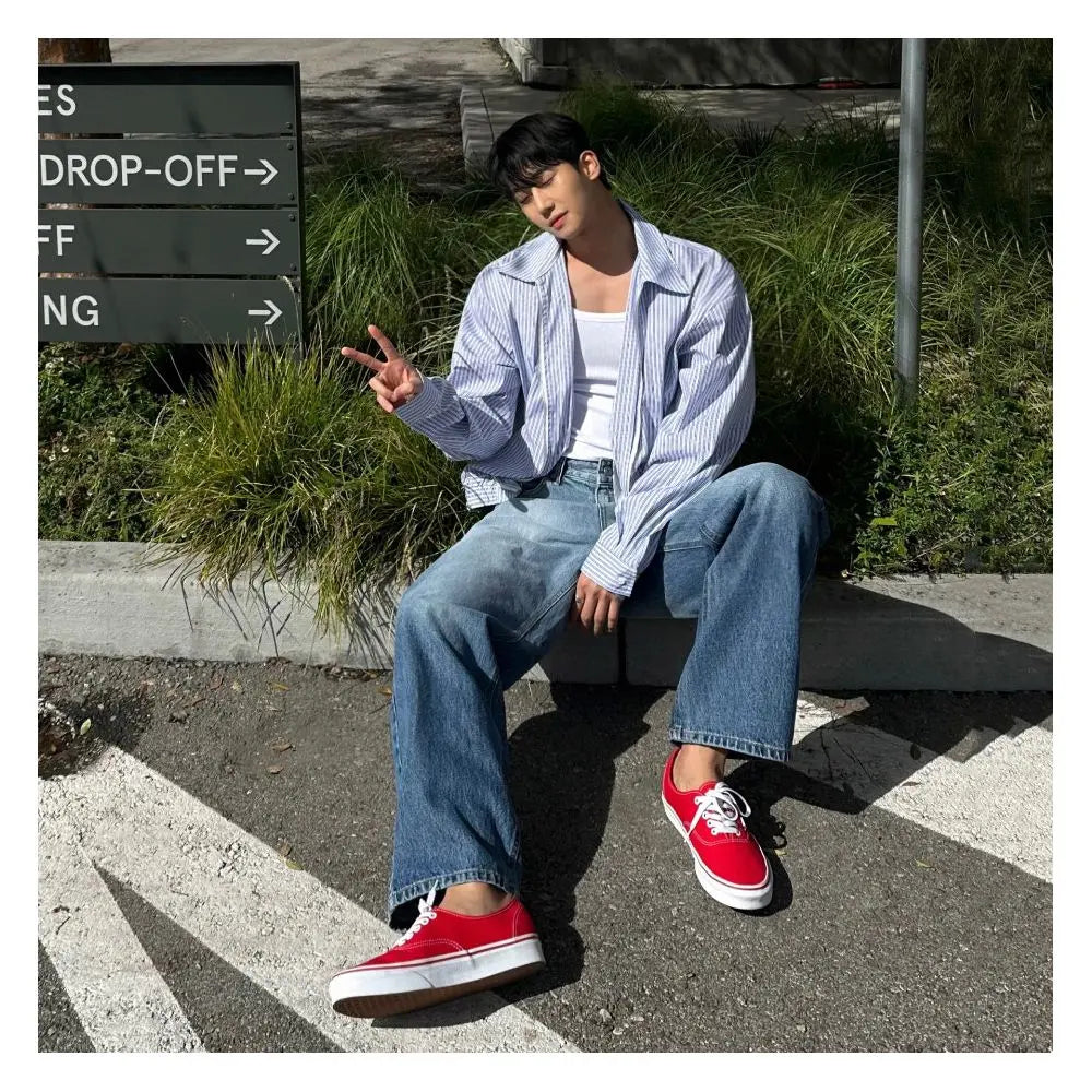 STRIPED CROPPED SHIRT JACKET image 3