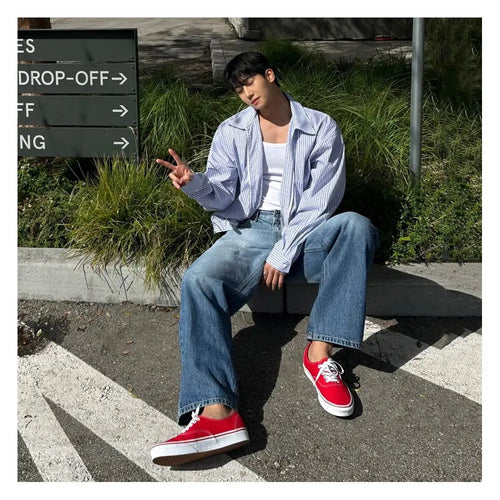 STRIPED CROPPED SHIRT JACKET image 3