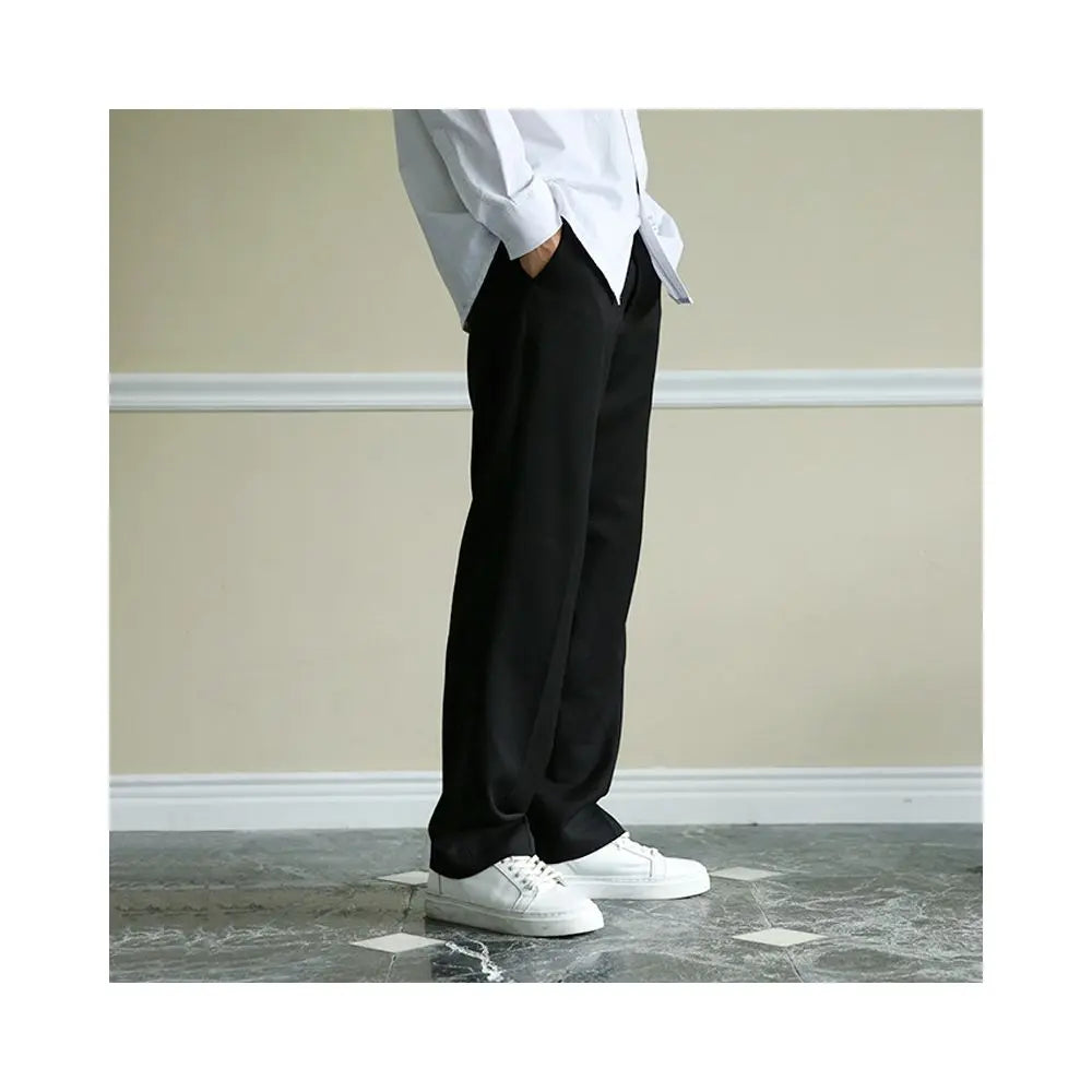 RETRO WIDE LEG STRAIGHT CUT TROUSERS image 0