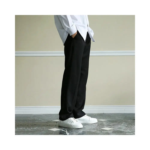 RETRO WIDE LEG STRAIGHT CUT TROUSERS image 0