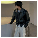 CROPPED LEATHER JACKET image 3