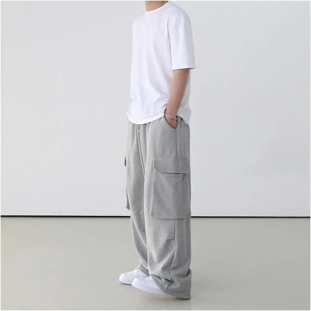 GREY UTILITY STYLE SWEATPANTS image 2