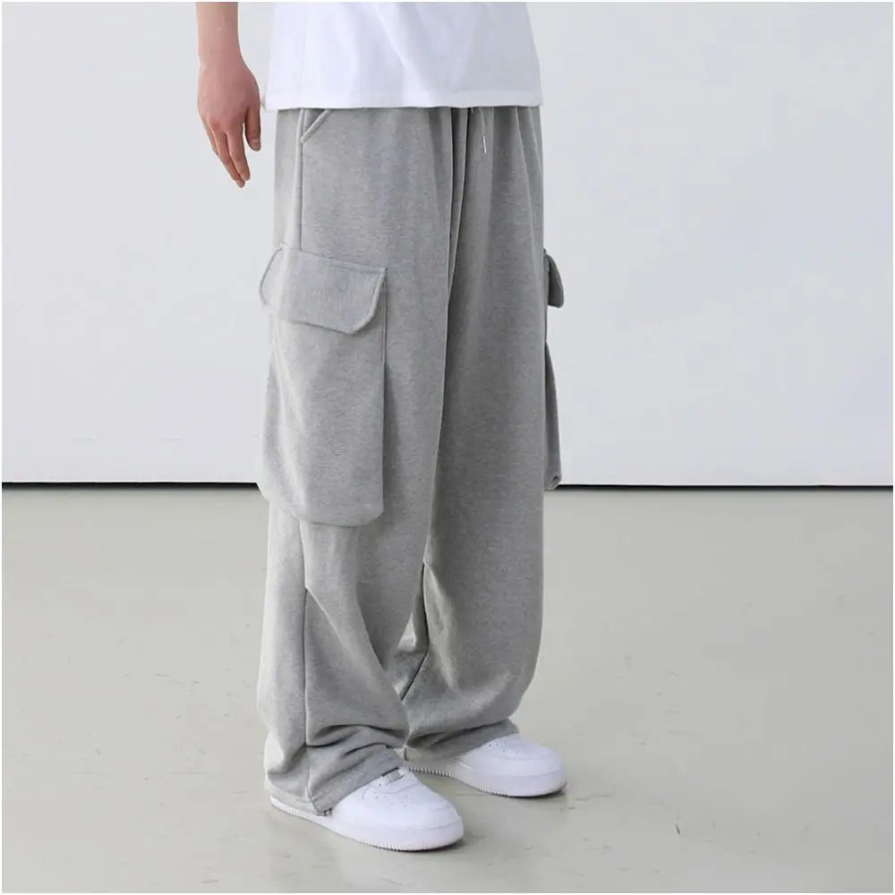 GREY UTILITY STYLE SWEATPANTS image 3