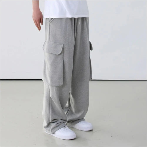 GREY UTILITY STYLE SWEATPANTS image 3