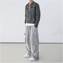 GREY UTILITY STYLE SWEATPANTS image 4