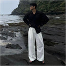 LOOSE FITTING WIDE LEG LINEN TROUSERS Mrcyc