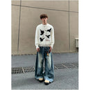VINTAGE STYLE LOOSE RELAXED FIT KNIT TOP 无品牌/无注册商标