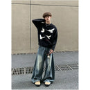 VINTAGE STYLE LOOSE RELAXED FIT KNIT TOP 无品牌/无注册商标