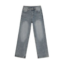 DISTRESSED WASH STRAIGHT LEG JEANS image 5