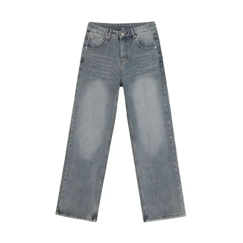 DISTRESSED WASH STRAIGHT LEG JEANS image 5