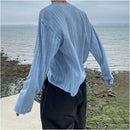 BLUE LONG SLEEVE SUN PROTECTION T SHIRT image 0