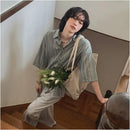 VERTICAL STRIPED SHORT SLEEVE SHIRT Mrcyc