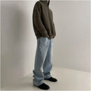 HOODED KNIT PULLOVER SWEATSHIRT image 3