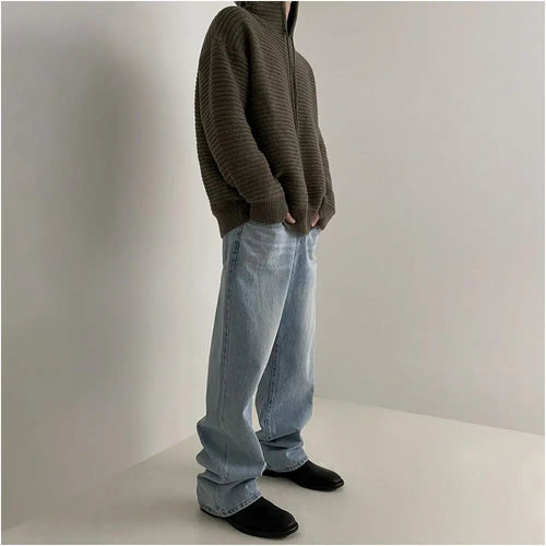 HOODED KNIT PULLOVER SWEATSHIRT image 3