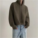 HOODED KNIT PULLOVER SWEATSHIRT Mrcyc