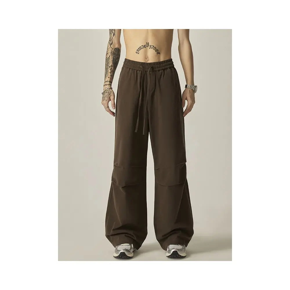 LOOSE FIT WIDE LEG PARACHUTE PANTS image 4