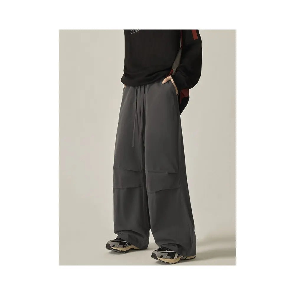 LOOSE FIT WIDE LEG PARACHUTE PANTS ISIETS