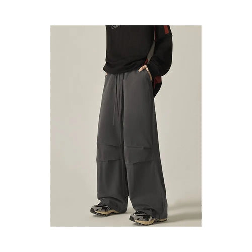 LOOSE FIT WIDE LEG PARACHUTE PANTS ISIETS