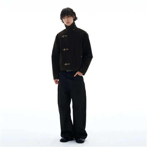 RETRO AIRPLANE BUCKLE SUEDE JACKET image 4