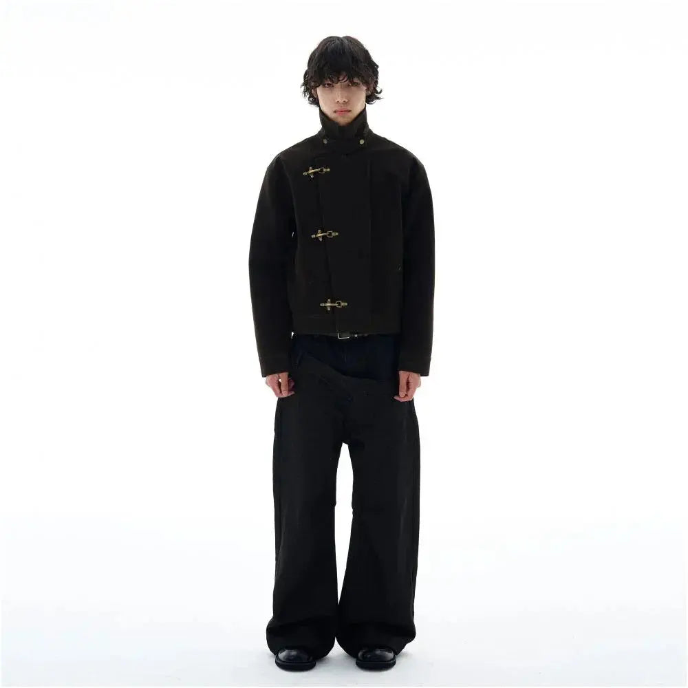 RETRO AIRPLANE BUCKLE SUEDE JACKET image 5