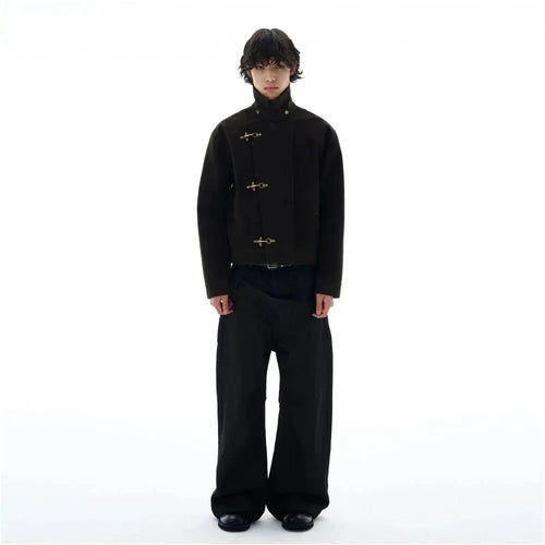 RETRO AIRPLANE BUCKLE SUEDE JACKET image 5