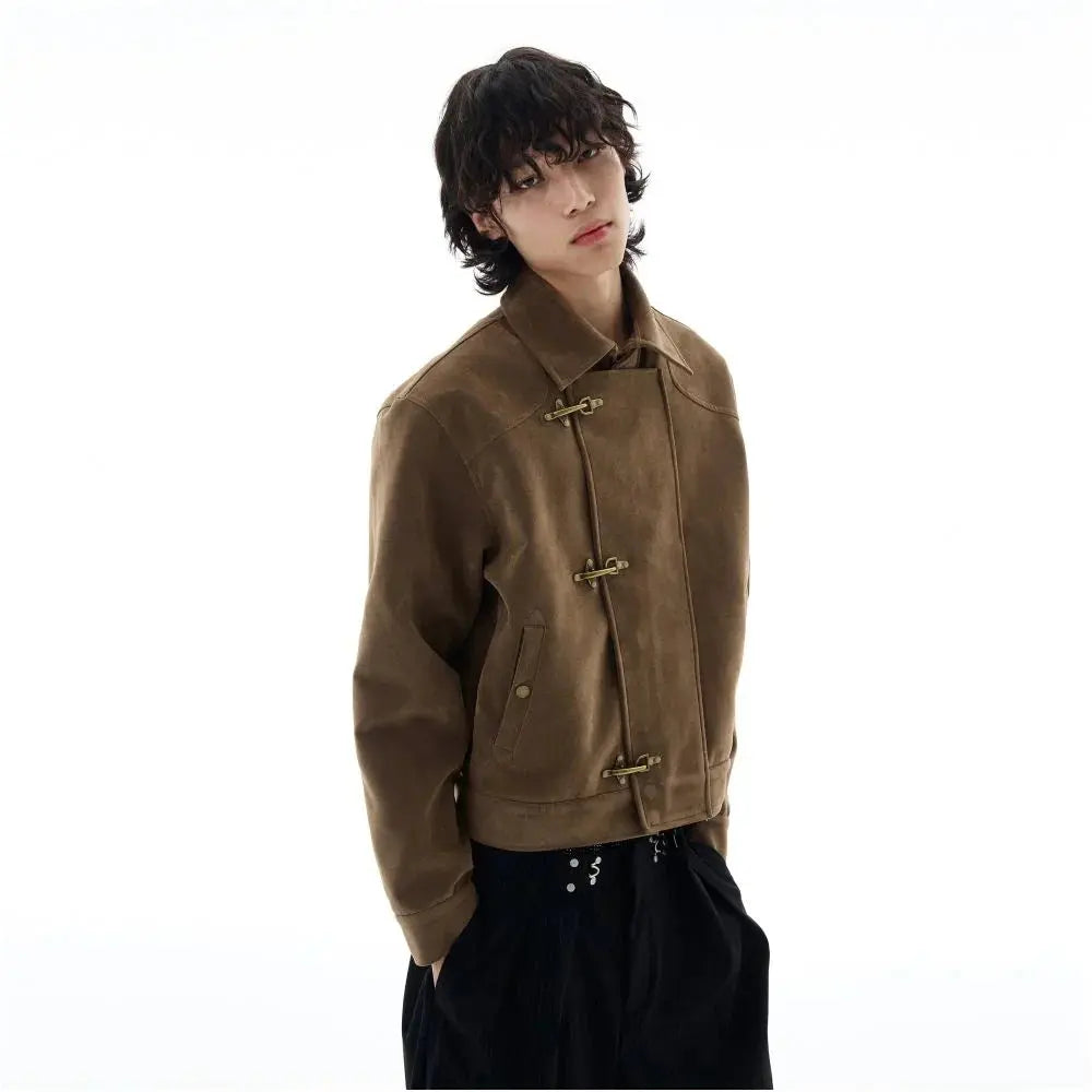 RETRO AIRPLANE BUCKLE SUEDE JACKET WLNEXT/尾郎