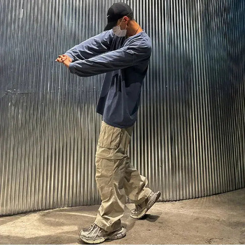 DISTRESSED CREW NECK LONGSLEEVE T SHIRT image 3