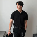 HENRY COLLAR SHORT SLEEVE T SHIRT 摇橹人
