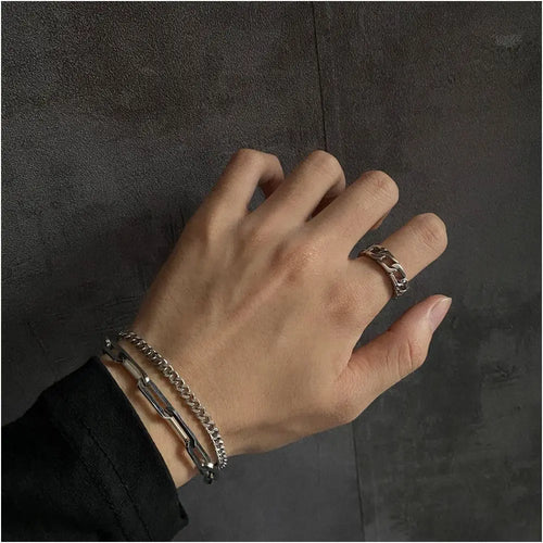 TITANIUM STEEL DOUBLE LAYER BRACELET image 3