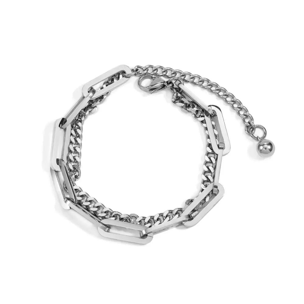 TITANIUM STEEL DOUBLE LAYER BRACELET image 5