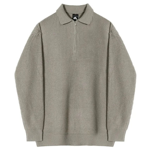 HALF ZIP PULLOVER LONG SLEEVE SWEATER image 4