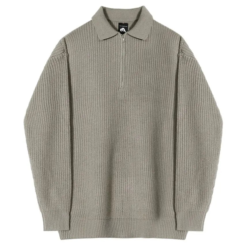 HALF ZIP PULLOVER LONG SLEEVE SWEATER image 4