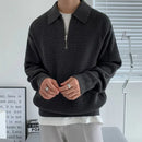 HALF ZIP PULLOVER LONG SLEEVE SWEATER Mrcyc